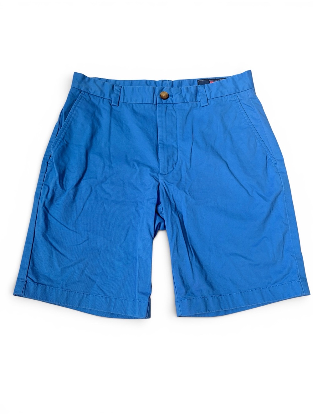 Vineyard Vines Electric Blue Flat-Front Chino Shorts 30 Prep Coastal Classic